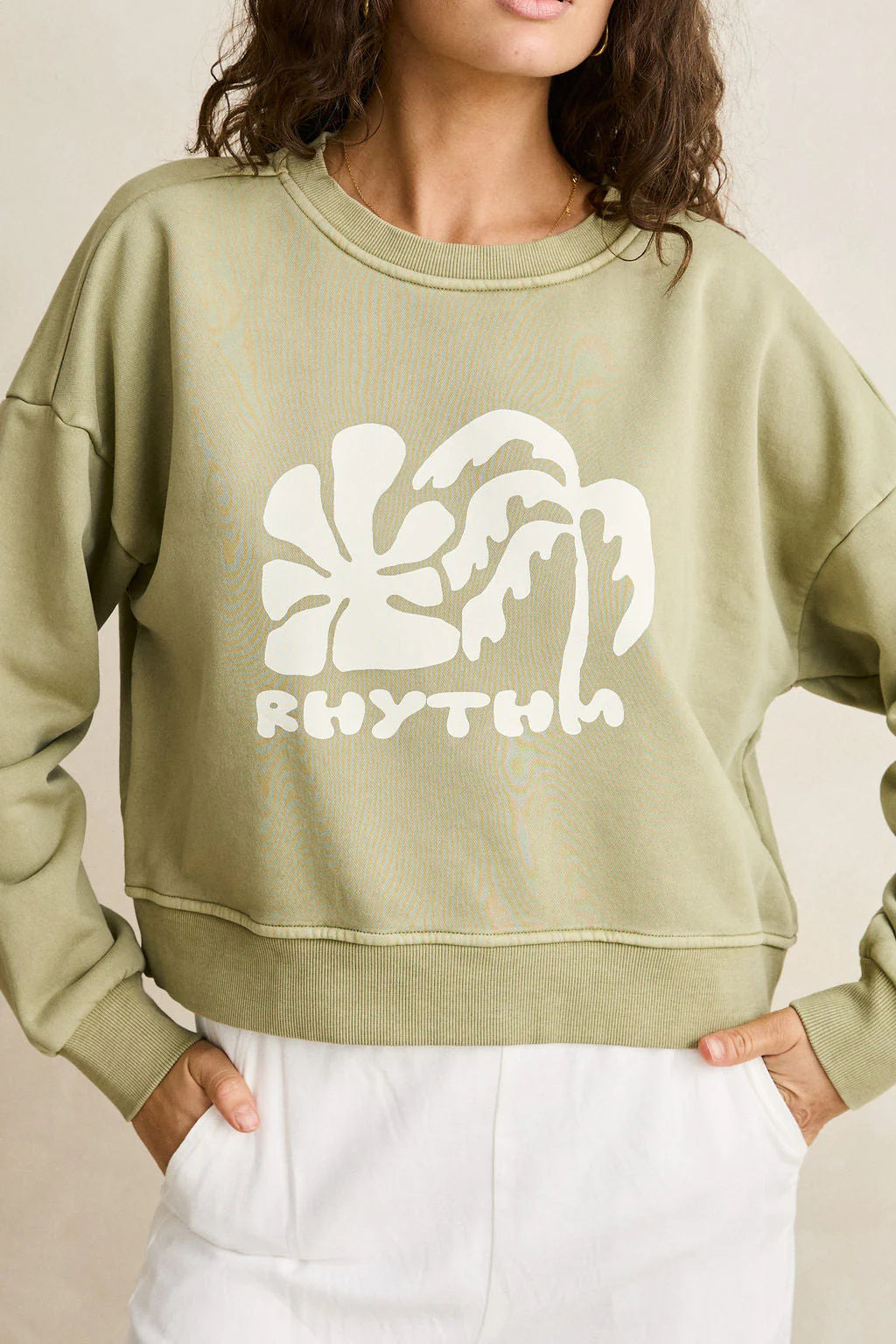 Sun and Palm Slouchy Crew