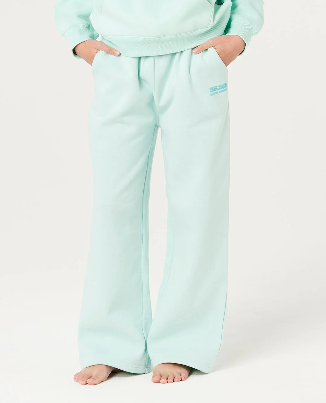 Surf Puff Wide Leg Track Pant Blue