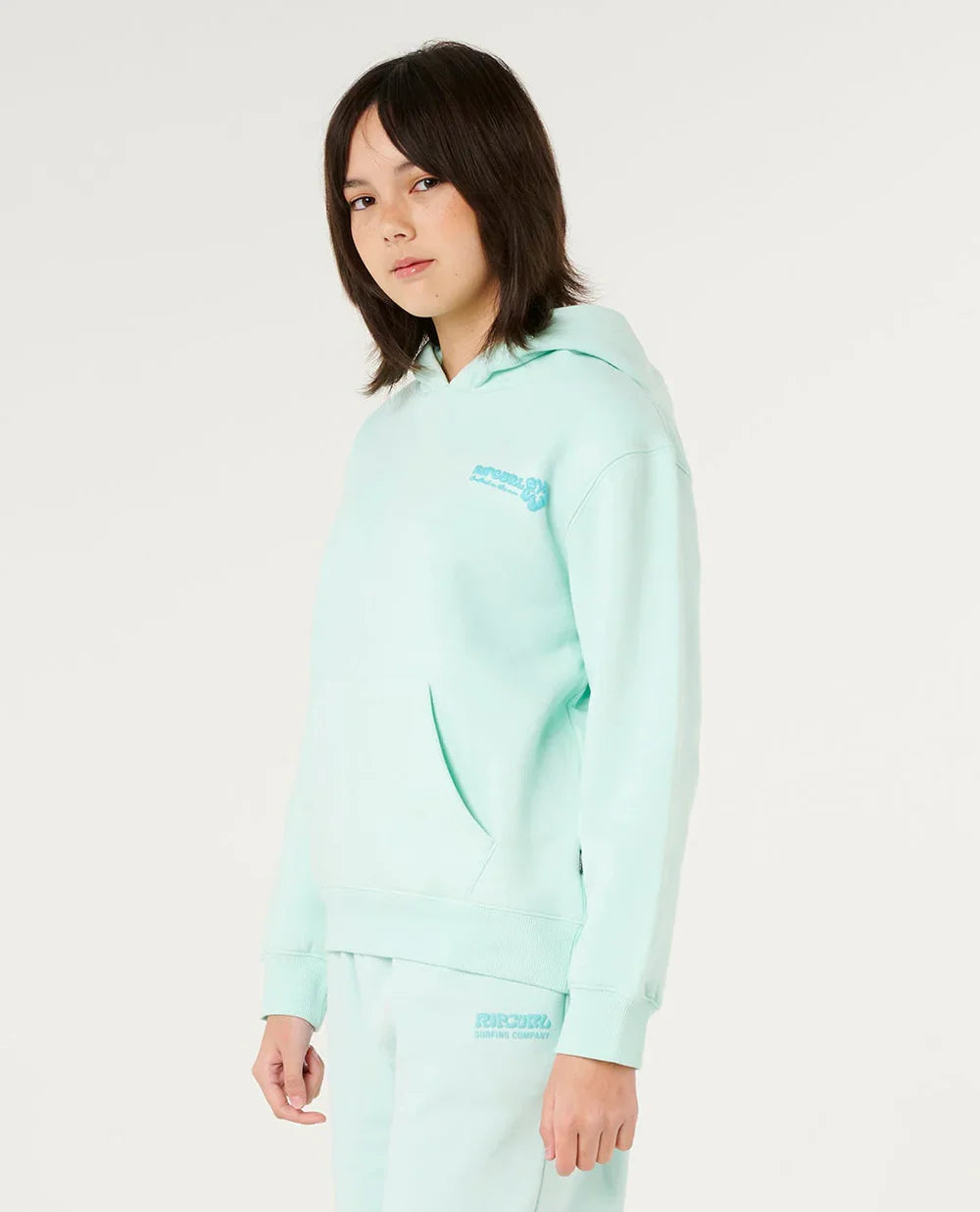 Kids Hibiscus Heat Logo Hood