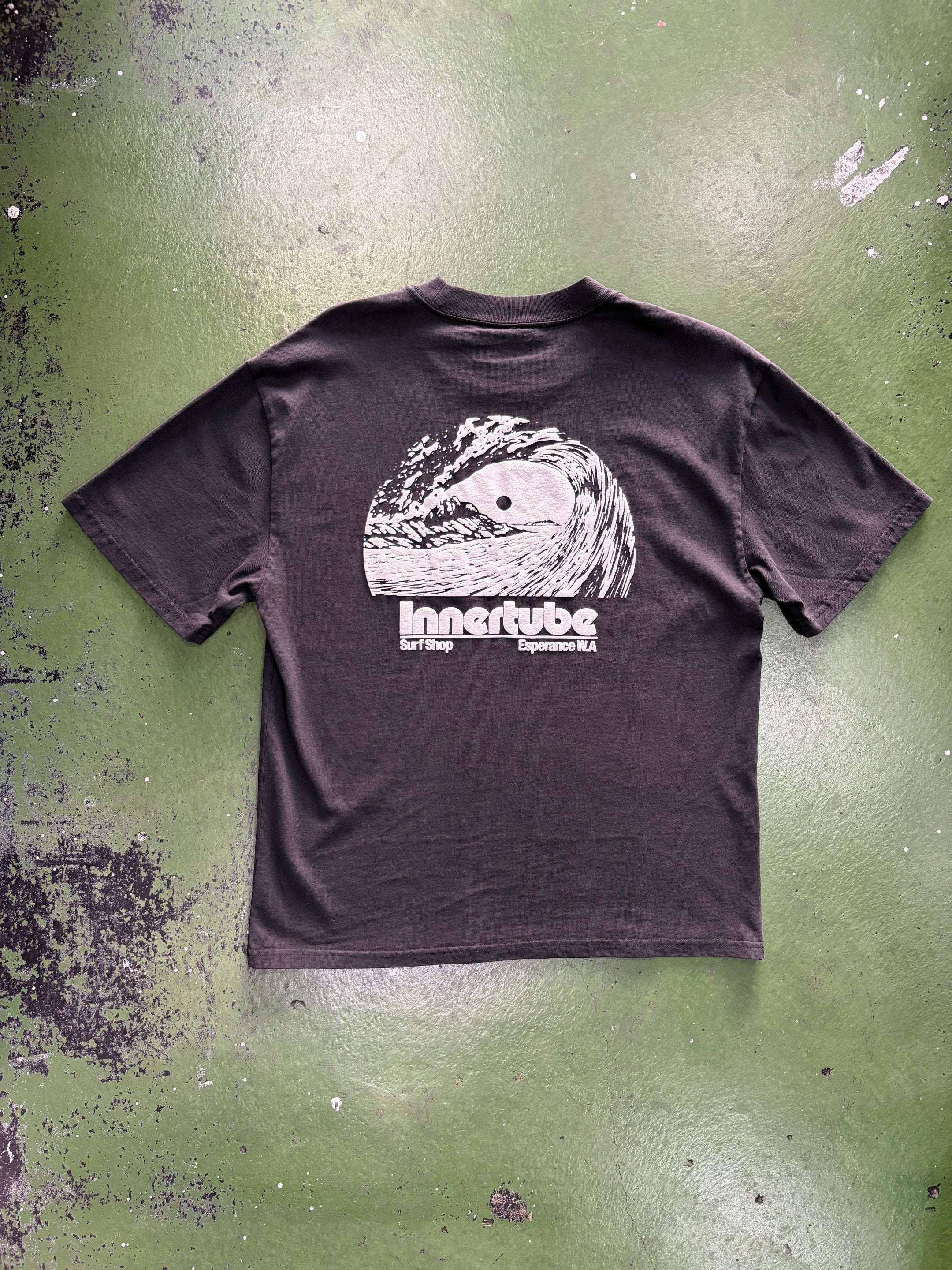 Innertube Puff Tee Faded Black/ White
