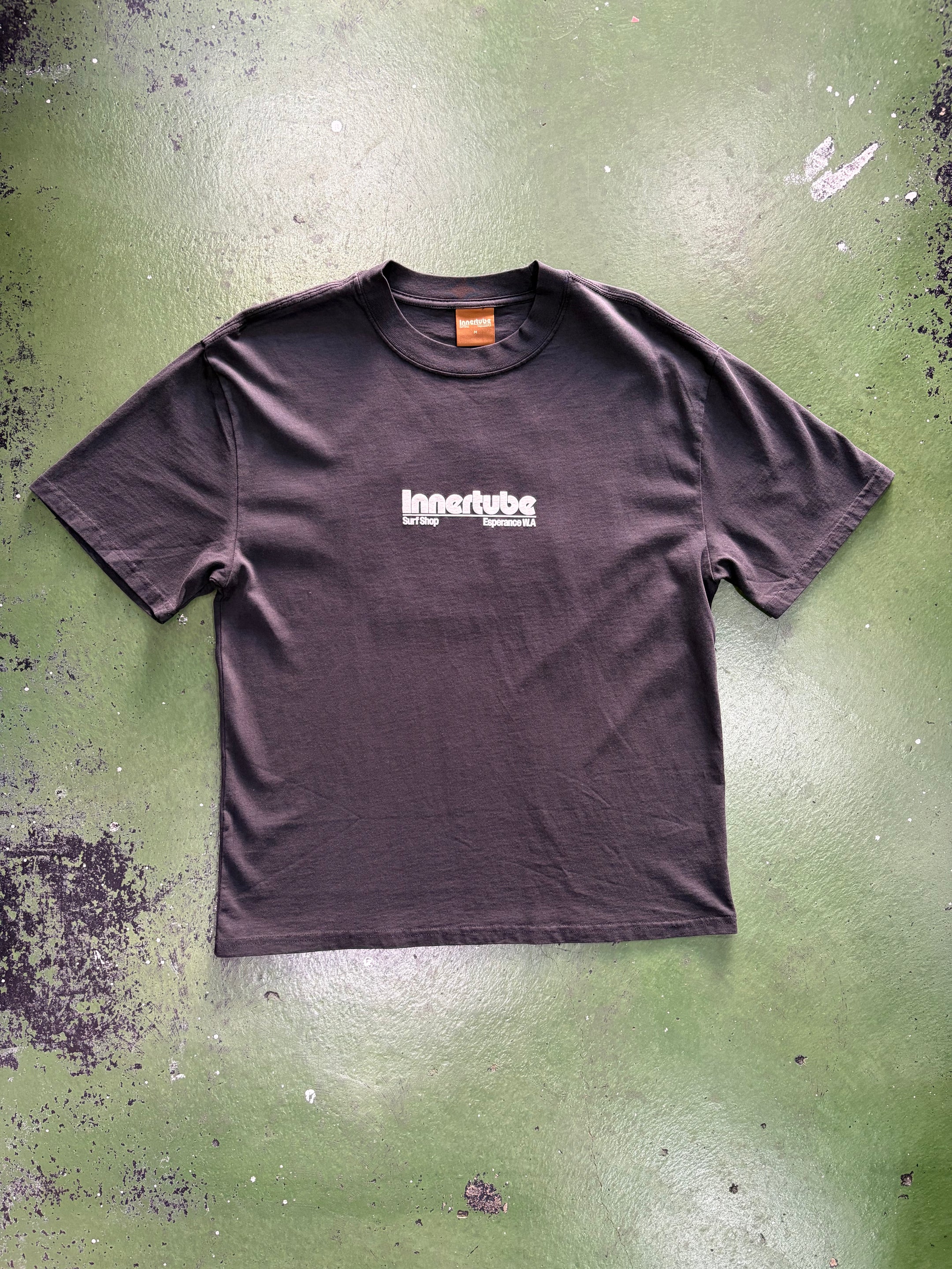 Innertube Puff Tee Faded Black/ White