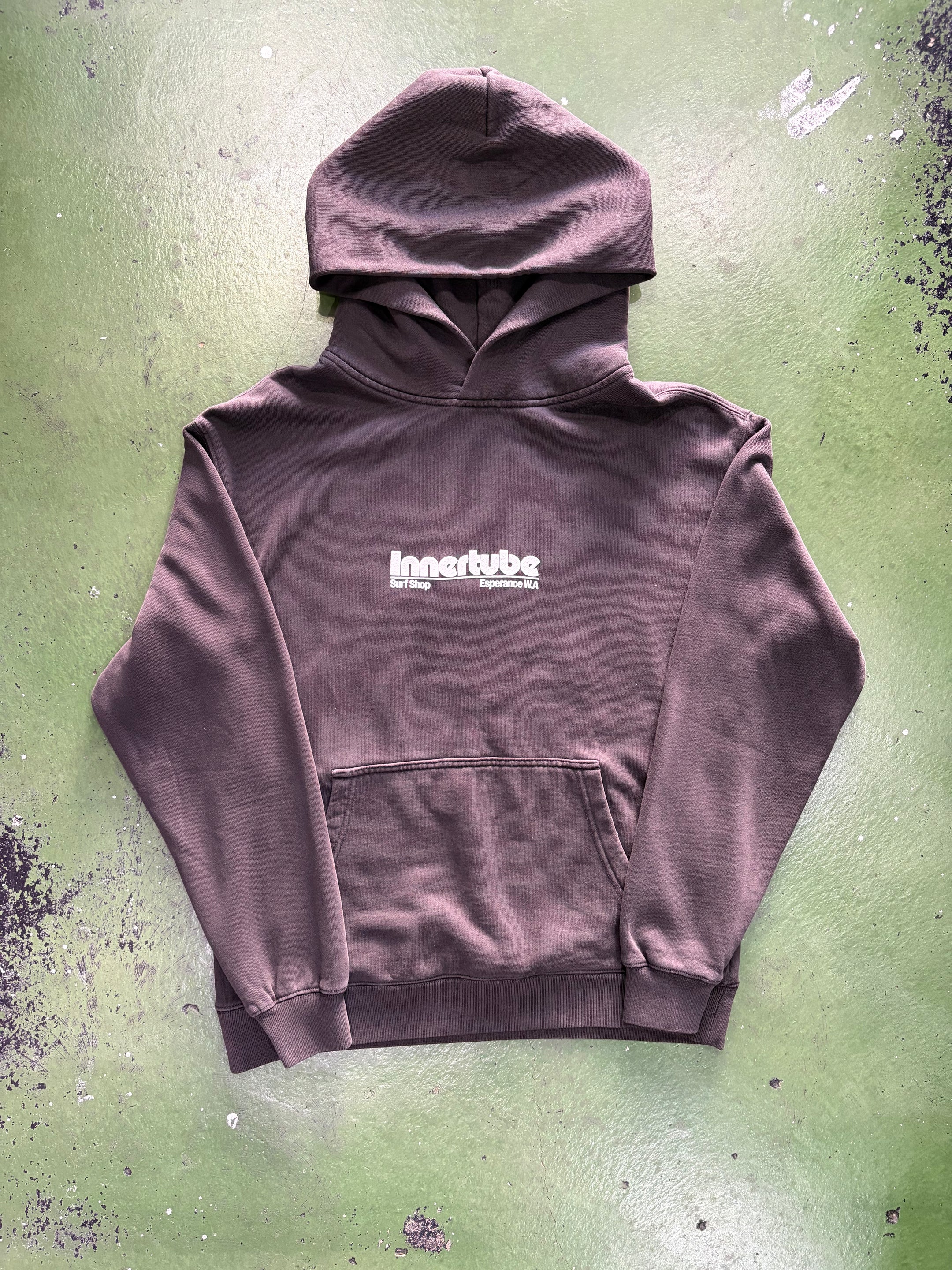 Innertube Puff Hood Faded Black/ White