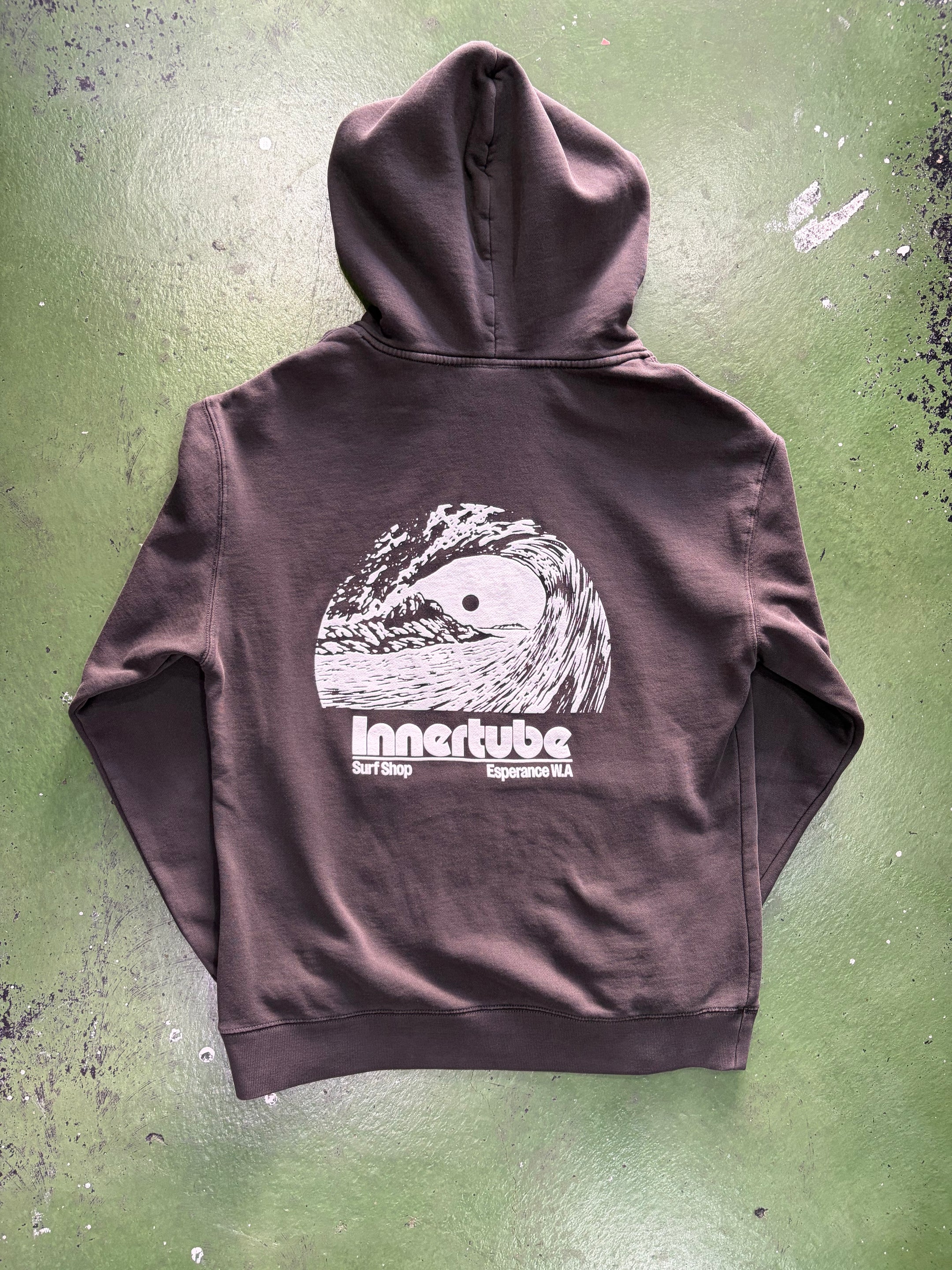 Innertube Puff Hood Faded Black/ White